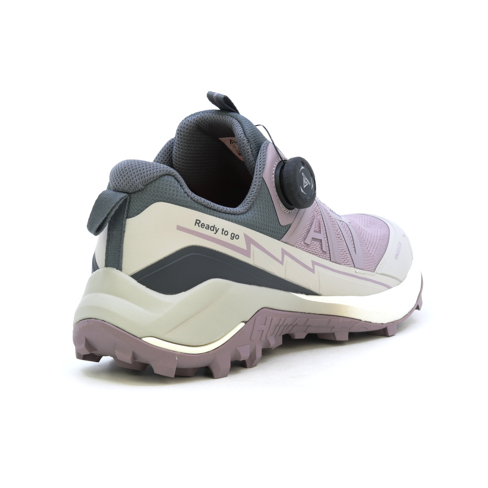szczegóły HUMTTO Celine fioletowe damskie buty outdoorowe, szybkie wiązanie Spinon®, lekki