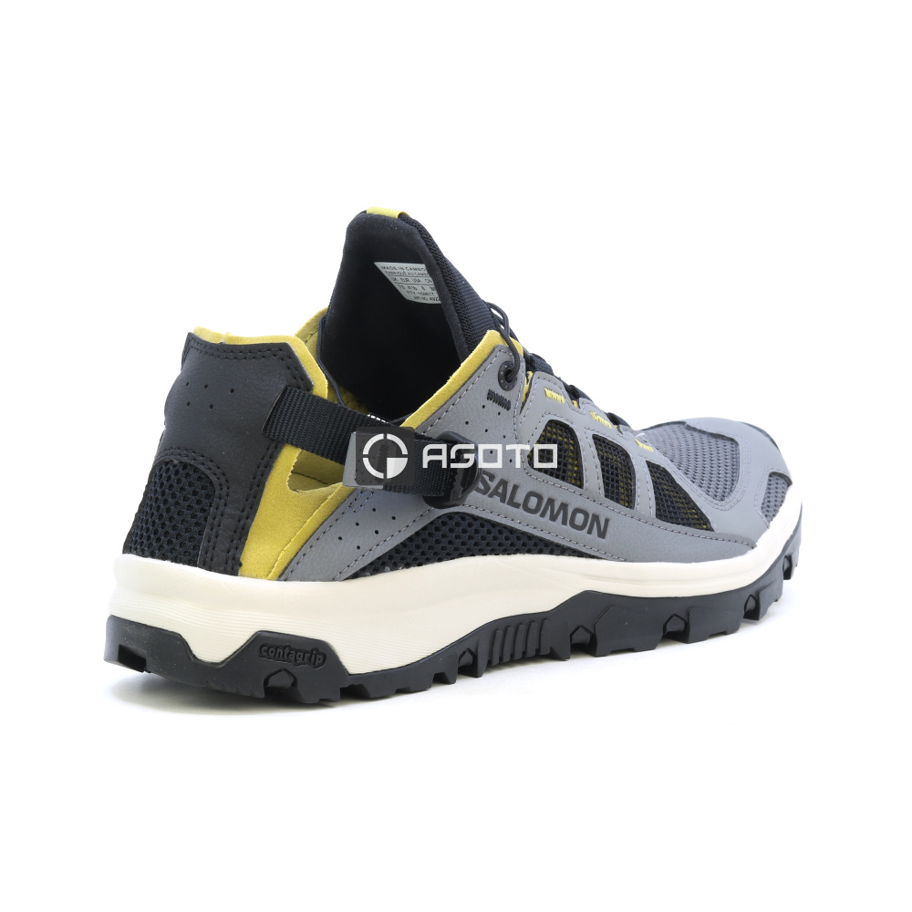 szczegóły SALOMON Techamphibian 5 szare męskie letnie buty outdoorowe, lekkie i wygodne
