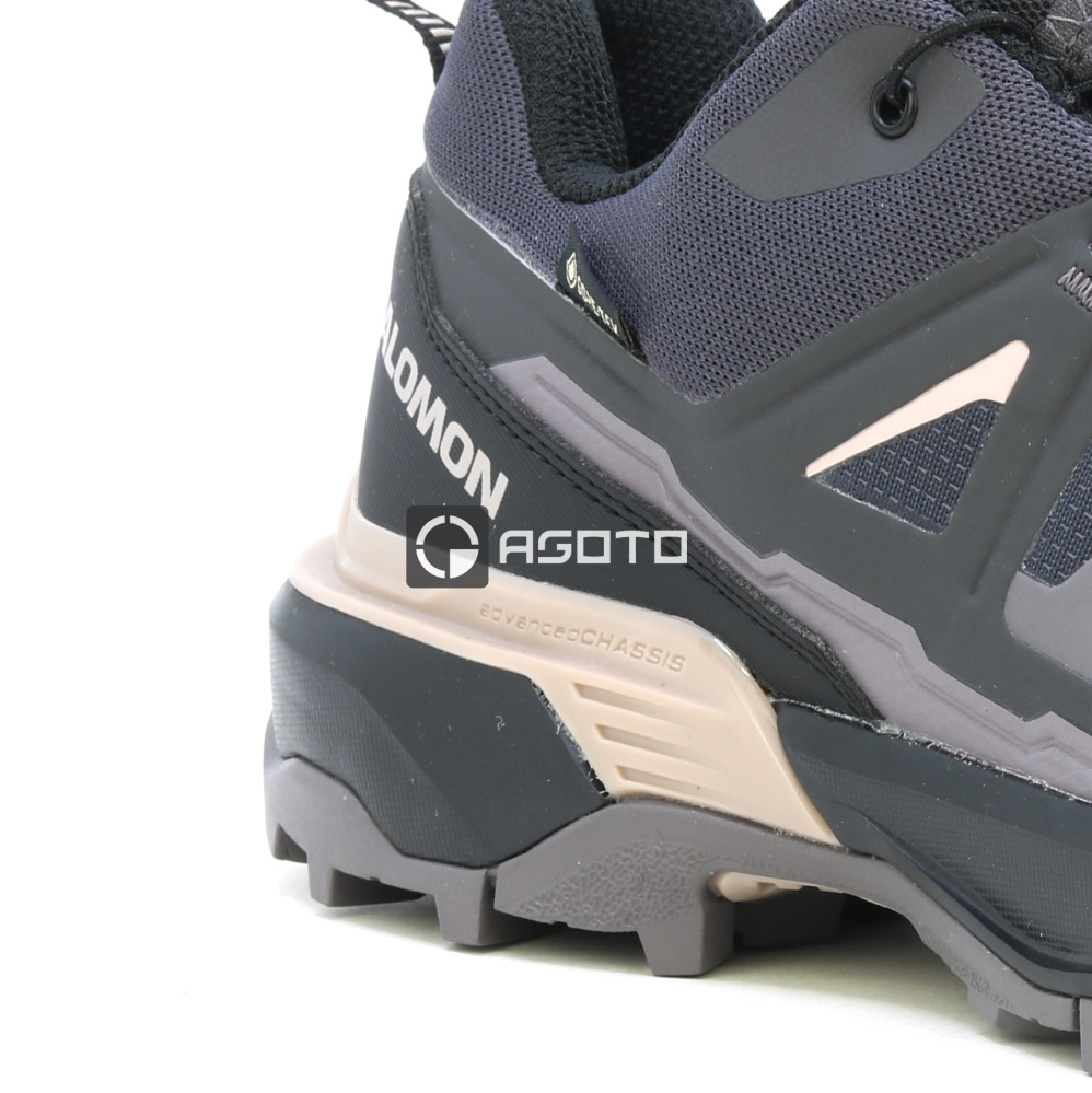 szczegóły SALOMON X ULTRA 360 GTX W 9 fioletowe damskie buty outdoorowe, membrana Gore-Tex
