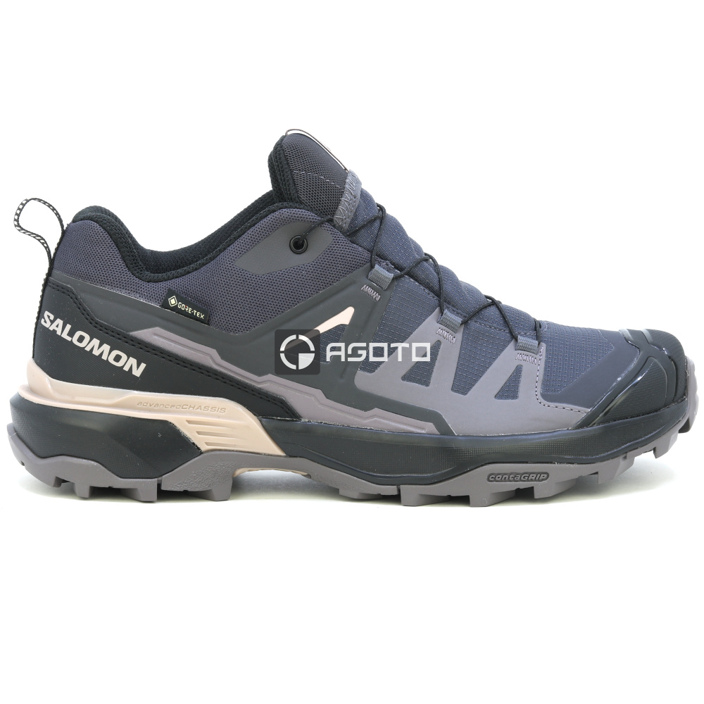 szczegóły SALOMON X ULTRA 360 GTX W 9 fioletowe damskie buty outdoorowe, membrana Gore-Tex