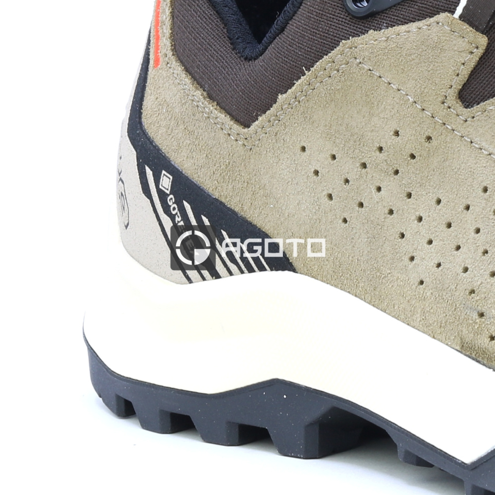 szczegóły LOWA Explorer GTX beżowe męskie skórzane buty outdoorowe z membraną GORE-TEX