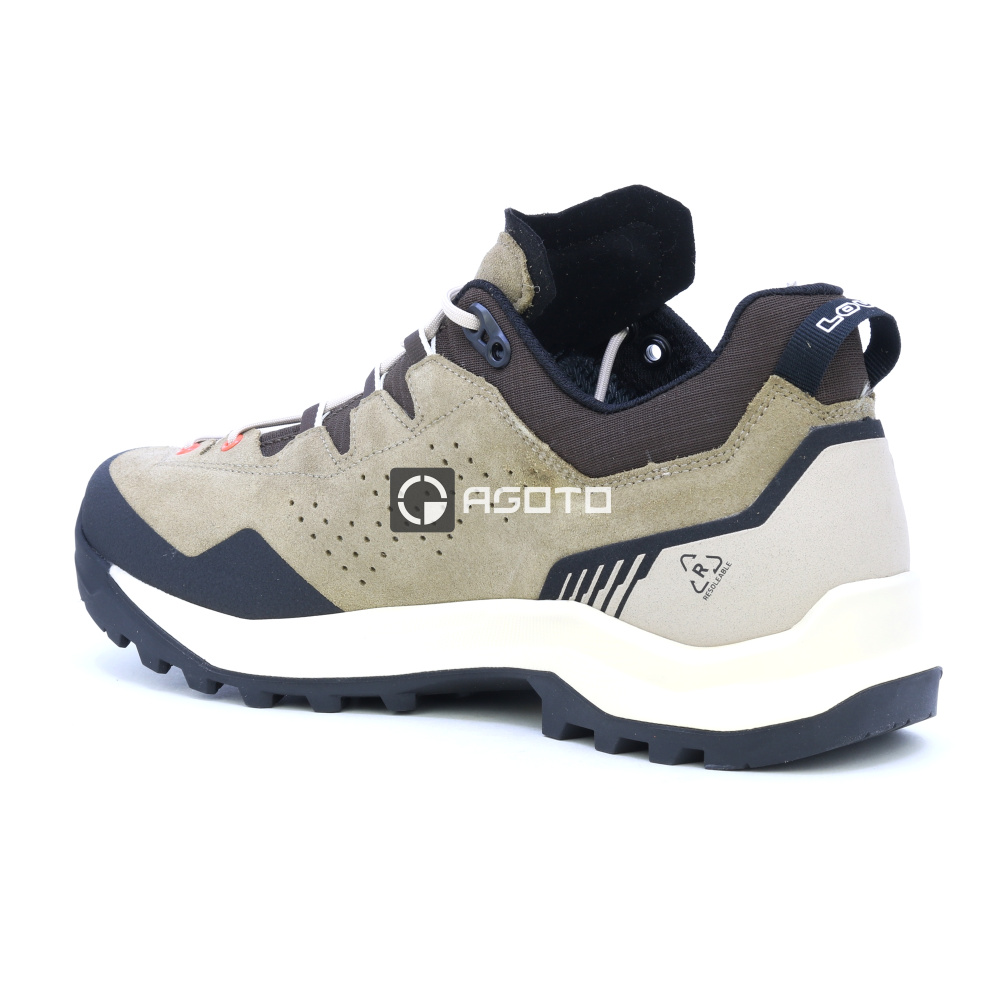 szczegóły LOWA Explorer GTX beżowe męskie skórzane buty outdoorowe z membraną GORE-TEX