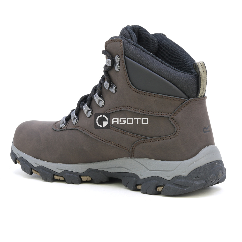 szczegóły REGATTA Holcombe Classic brązowe męskie buty outdoorowe za kostkę z membraną Iso