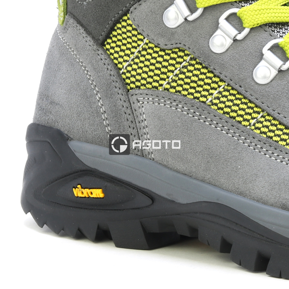 szczegóły OLANG Tarvisio 822 szare damskie wygodne skórzane buty outdoorowe z membraną