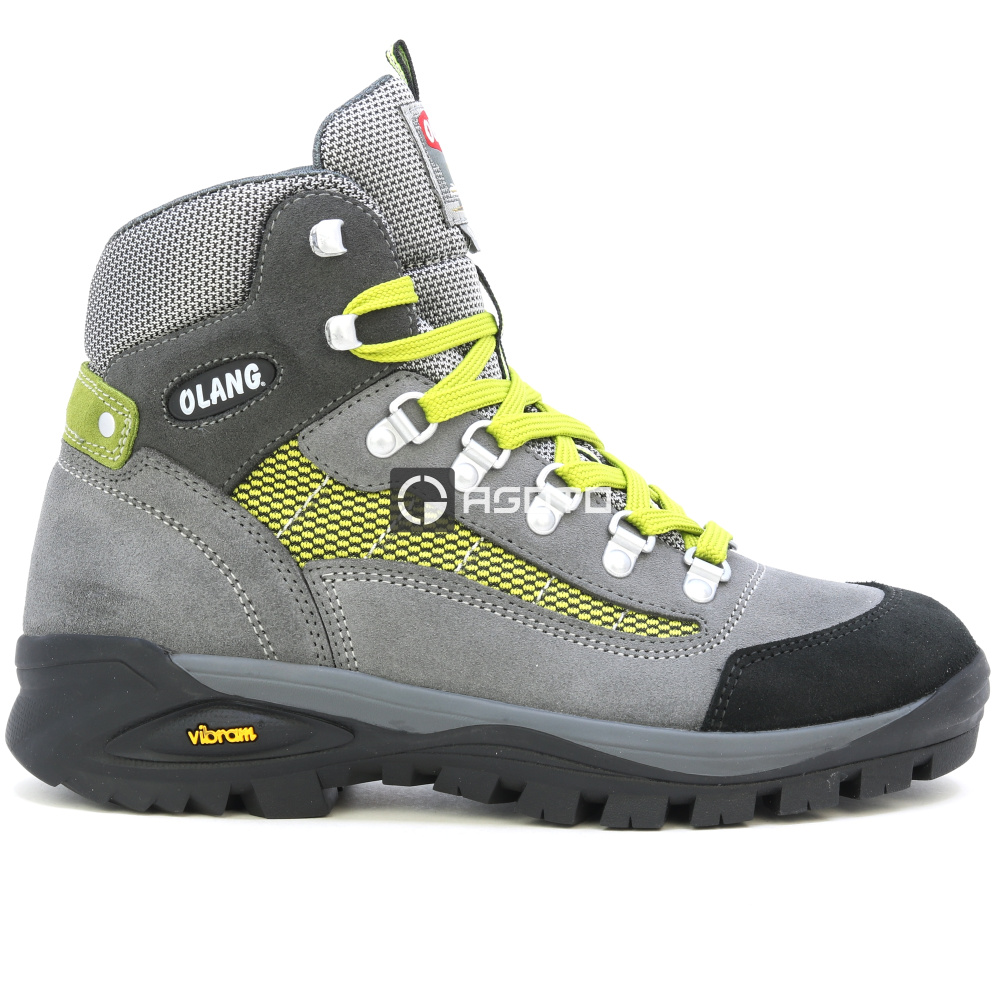 szczegóły OLANG Tarvisio 822 szare damskie wygodne skórzane buty outdoorowe z membraną