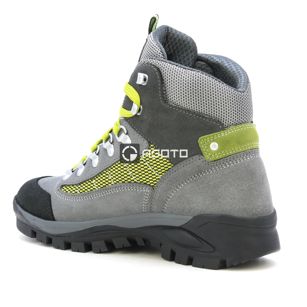 szczegóły OLANG Tarvisio 822 szare damskie wygodne skórzane buty outdoorowe z membraną