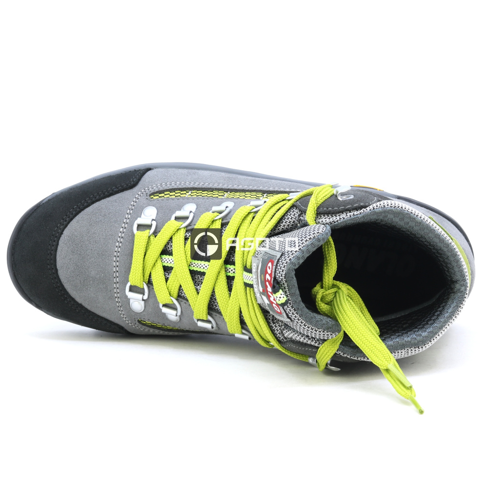 szczegóły OLANG Tarvisio 822 szare damskie wygodne skórzane buty outdoorowe z membraną