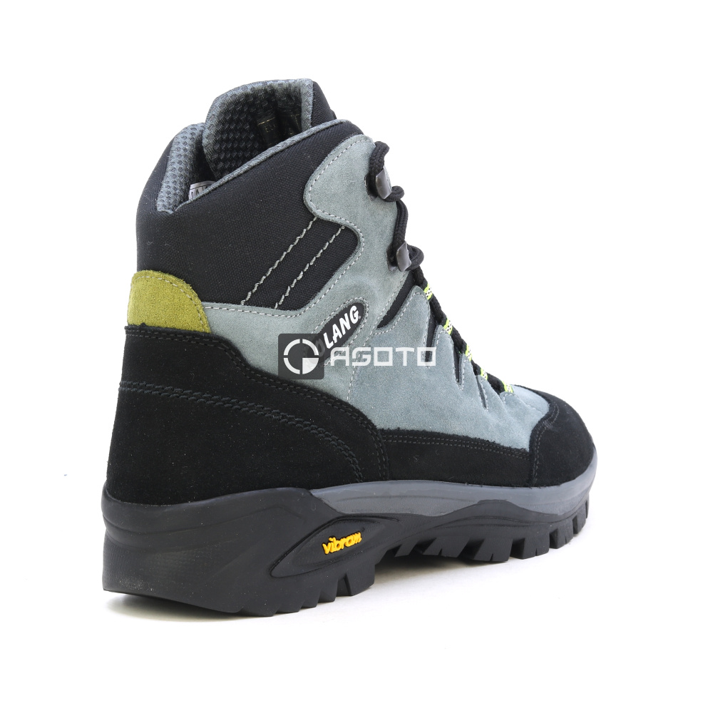 szczegóły OLANG Badia 906 szare męskie wygodne skórzane buty outdoorowe z membraną