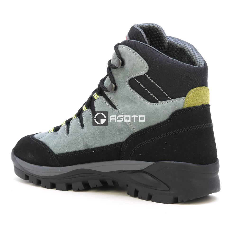 szczegóły OLANG Badia 906 szare męskie wygodne skórzane buty outdoorowe z membraną