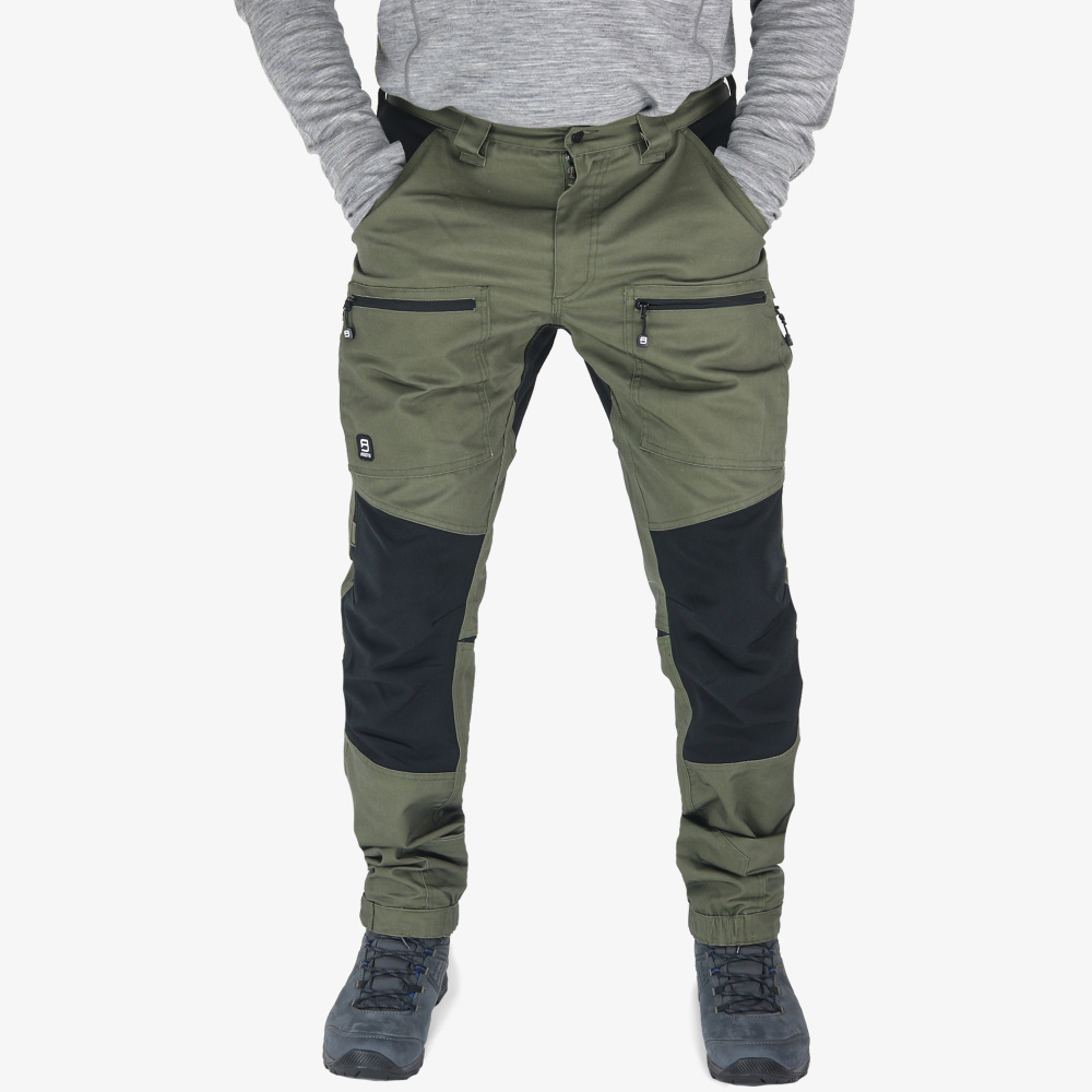 szczegóły Spodnie outdoorowe męskie Asoto Northsky Green WR water-resistant