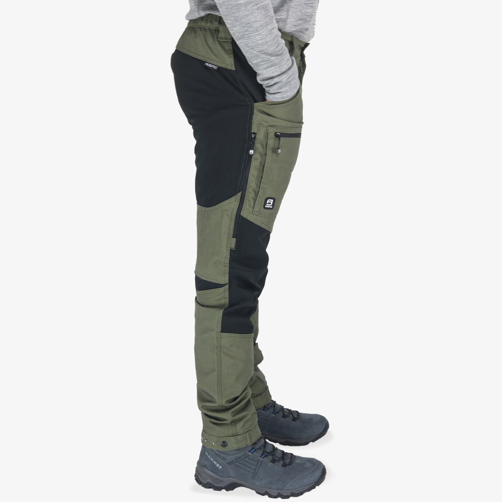 szczegóły Spodnie outdoorowe męskie Asoto Northsky Green WR water-resistant
