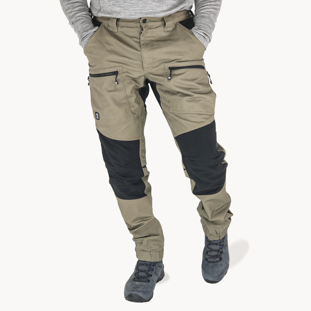 szczegóły Spodnie outdoorowe męskie Asoto Northsky Brown WR water-resistant