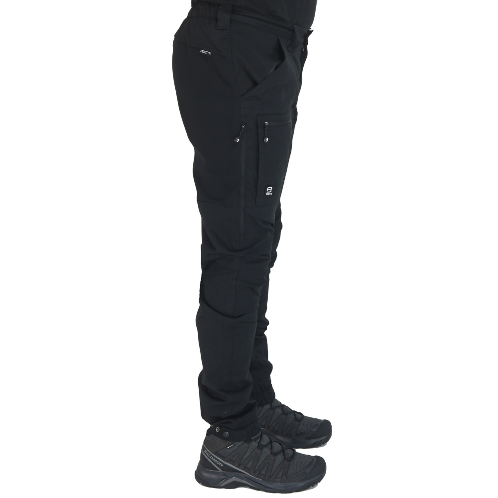 szczegóły Spodnie outdoorowe męskie Asoto Northsky Black WR water-resistant