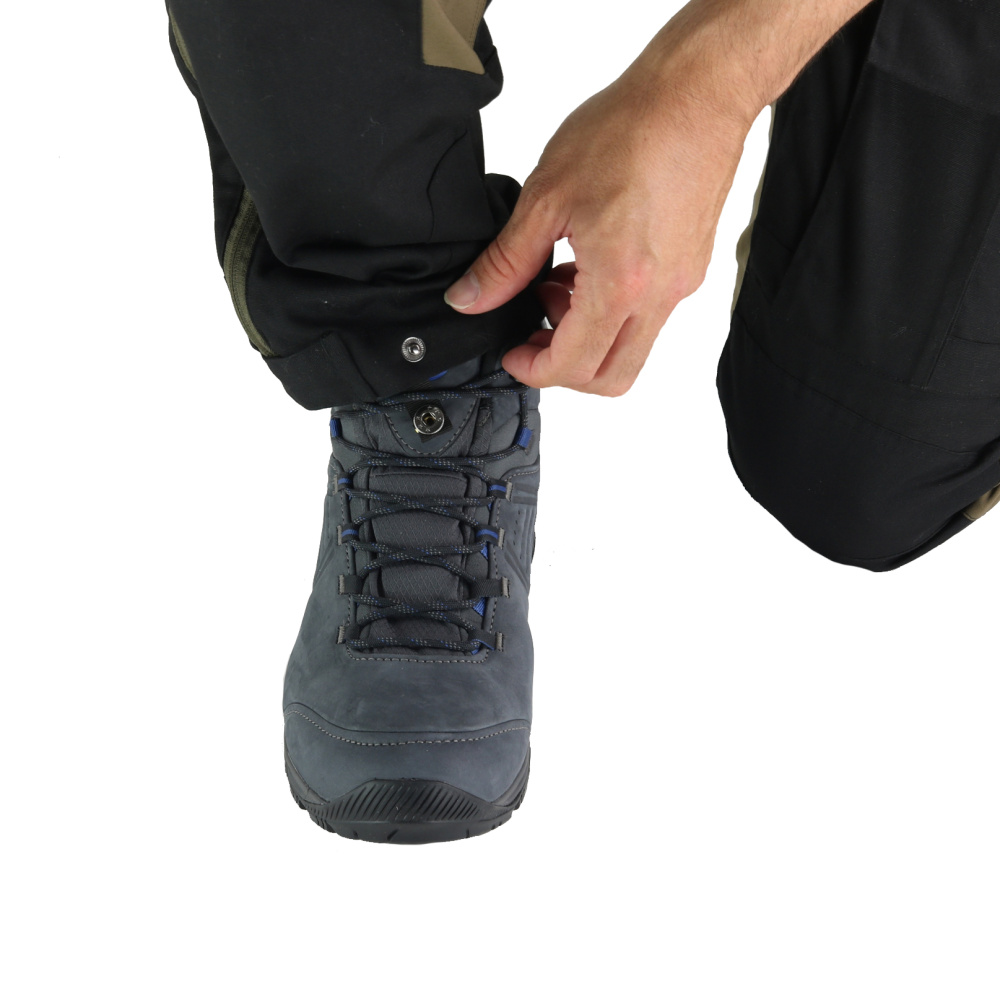 szczegóły Asoto Vattern Zip-Off męskie brązowe spodnie outdoorowe DWR z odpinanymi nogawka