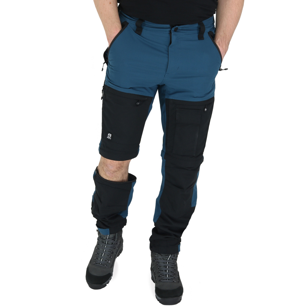 szczegóły Asoto Vattern Zip-Off męskie niebieskie profesjonalne spodnie outdoorowe DWR, od