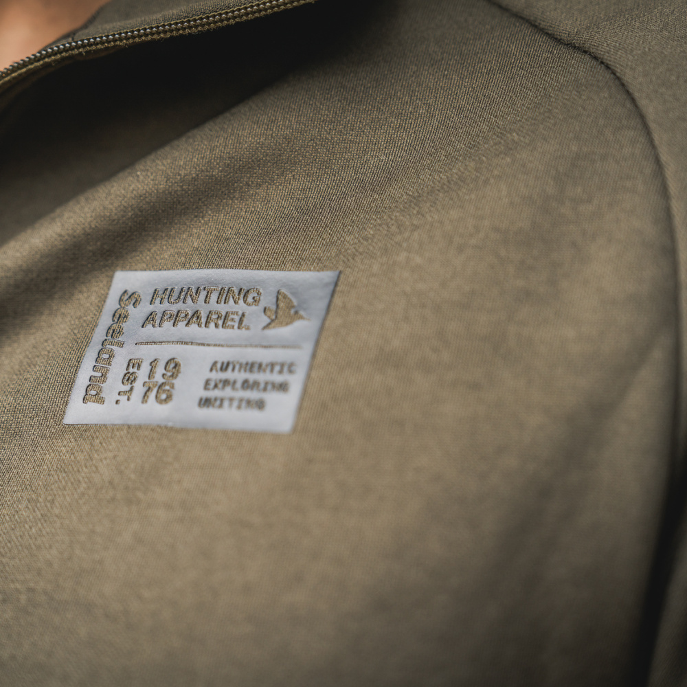 szczegóły SEELAND Denmark Tidal oliwkowa męska kurtka outdoorowa, wygodna, 4-kierunkowy st