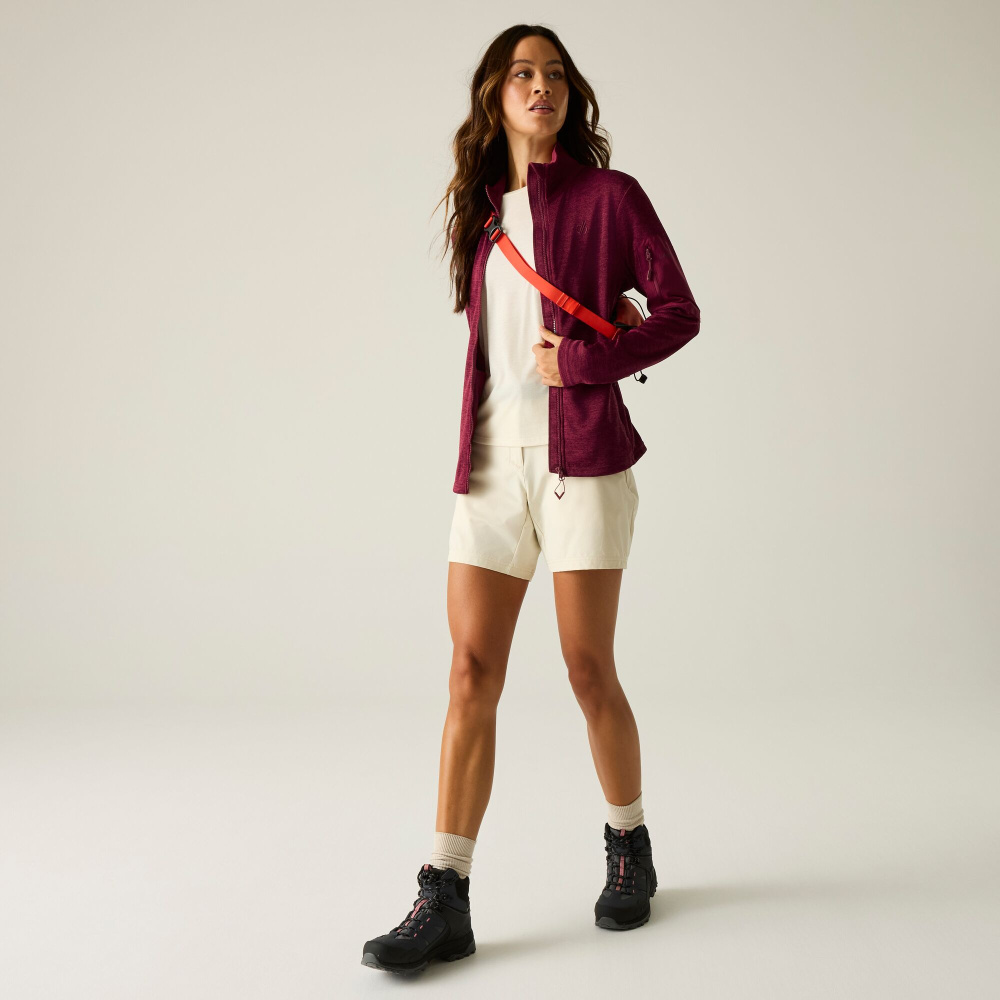 szczegóły DARE2B Torrek II bordowa damska bluza outdoorowa, wygodna i funkcjonalna