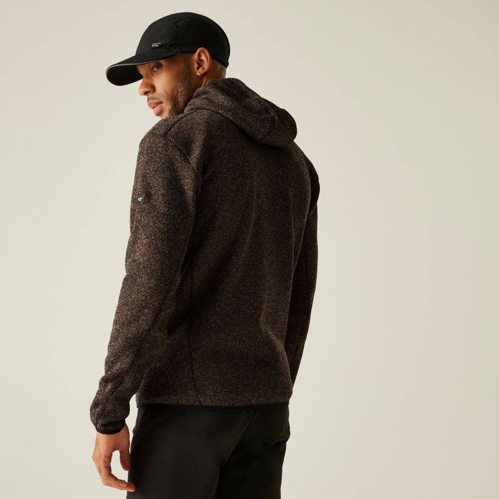 szczegóły REGATTA Newhill brązowa męska bluza outdoorowa z kapturem, funkcjonalna i wygodn