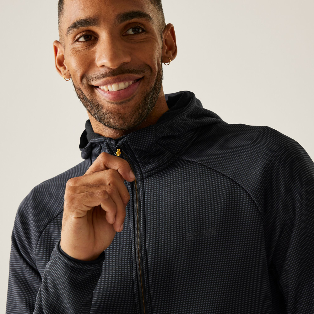 szczegóły REGATTA Everet szara męska funkcjonalna i elastyczna bluza outdoorowa nie tylko