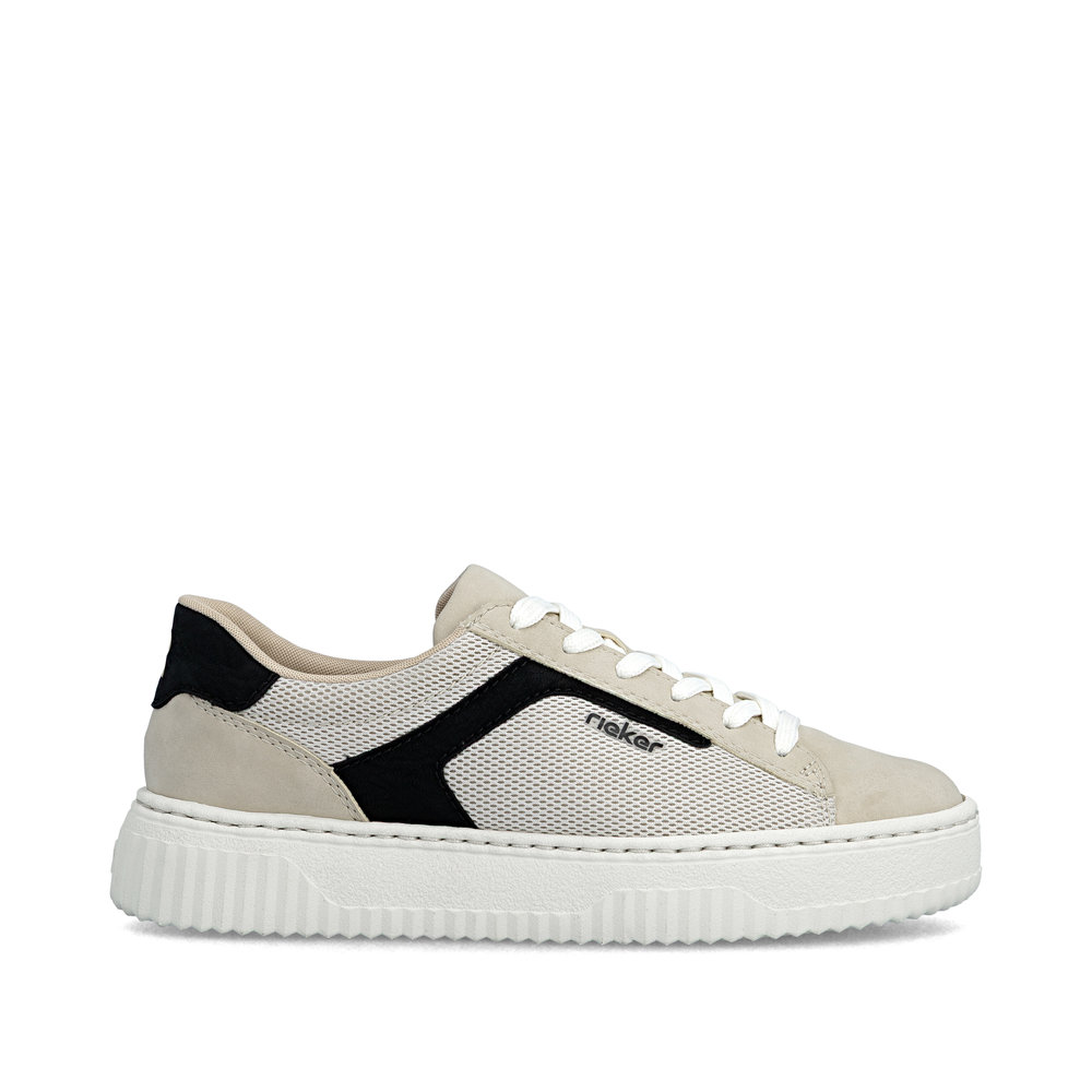 szczegóły RIEKER N9900-60 beżowe damskie sneakersy, wygodne i przewiewne