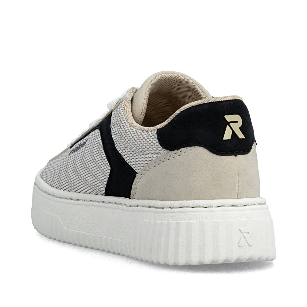 szczegóły RIEKER N9900-60 beżowe damskie sneakersy, wygodne i przewiewne
