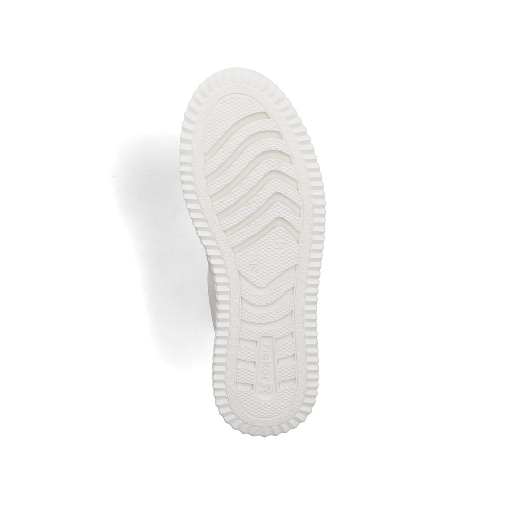 szczegóły RIEKER N9909-60 beżowe damskie sneakersy z technologią Antistress