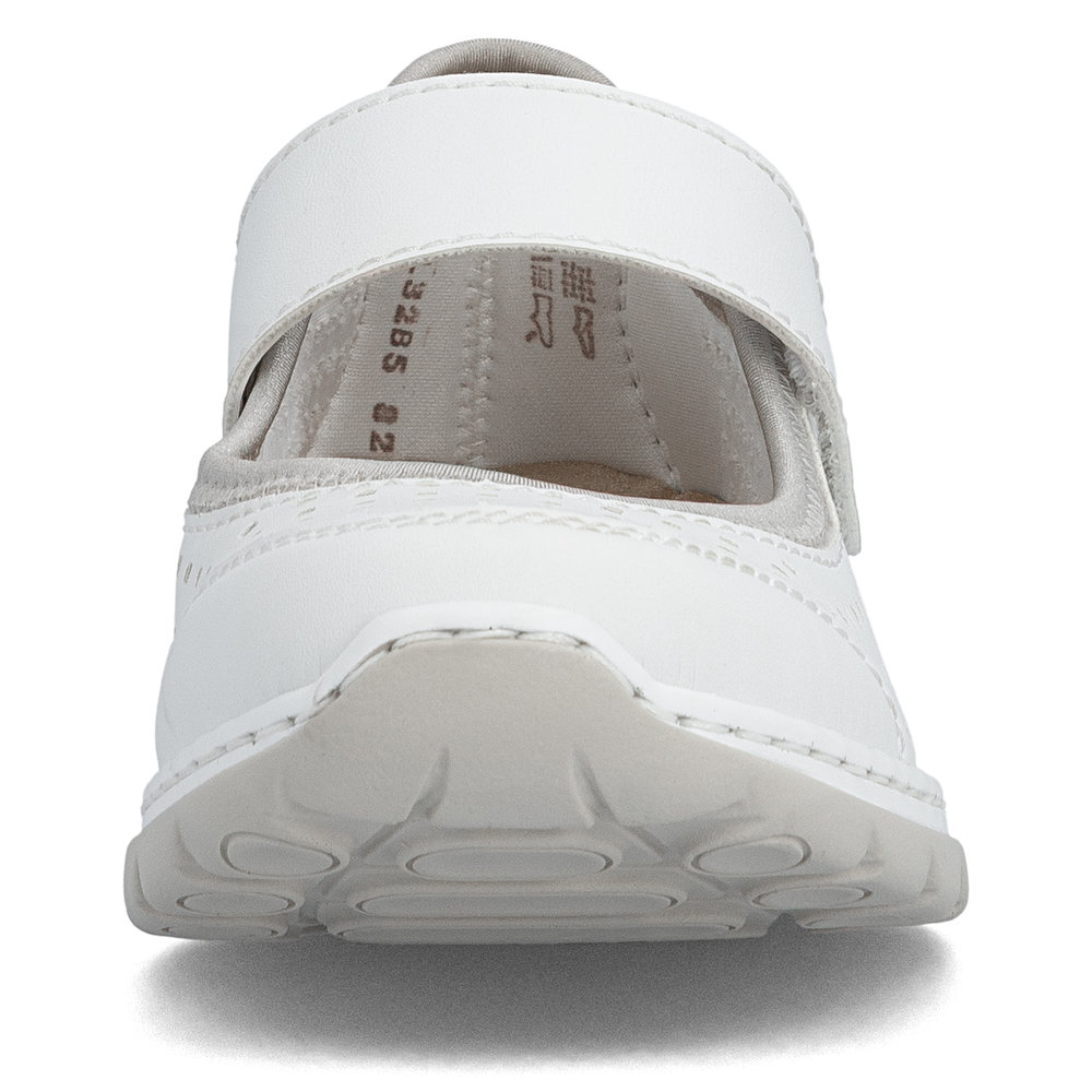 szczegóły RIEKER L32B5-82 białe damskie letnie półbuty, oddychające, Antistress