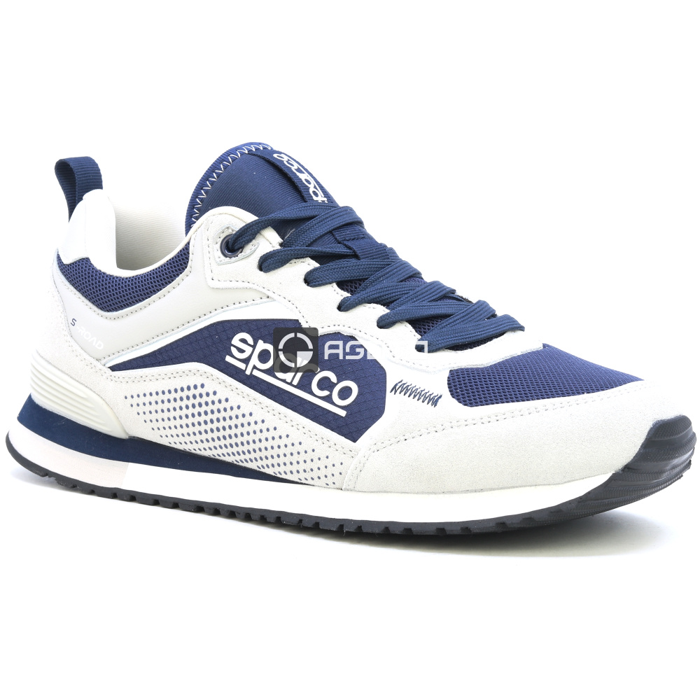 szczegóły SPARCO S-Road BM szare męskie wygodne sneakersy do miasta, nowoczesny wygląd