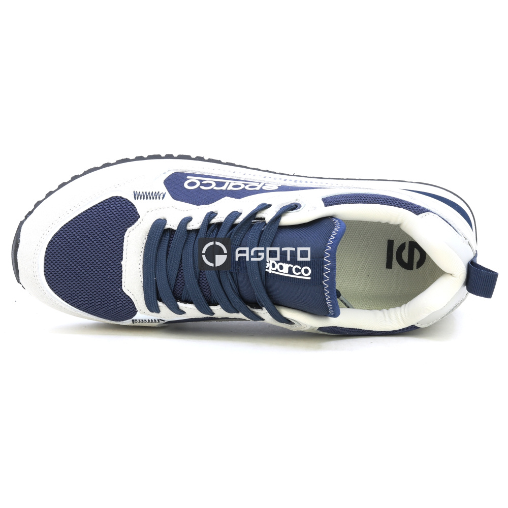 szczegóły SPARCO S-Road BM szare męskie wygodne sneakersy do miasta, nowoczesny wygląd