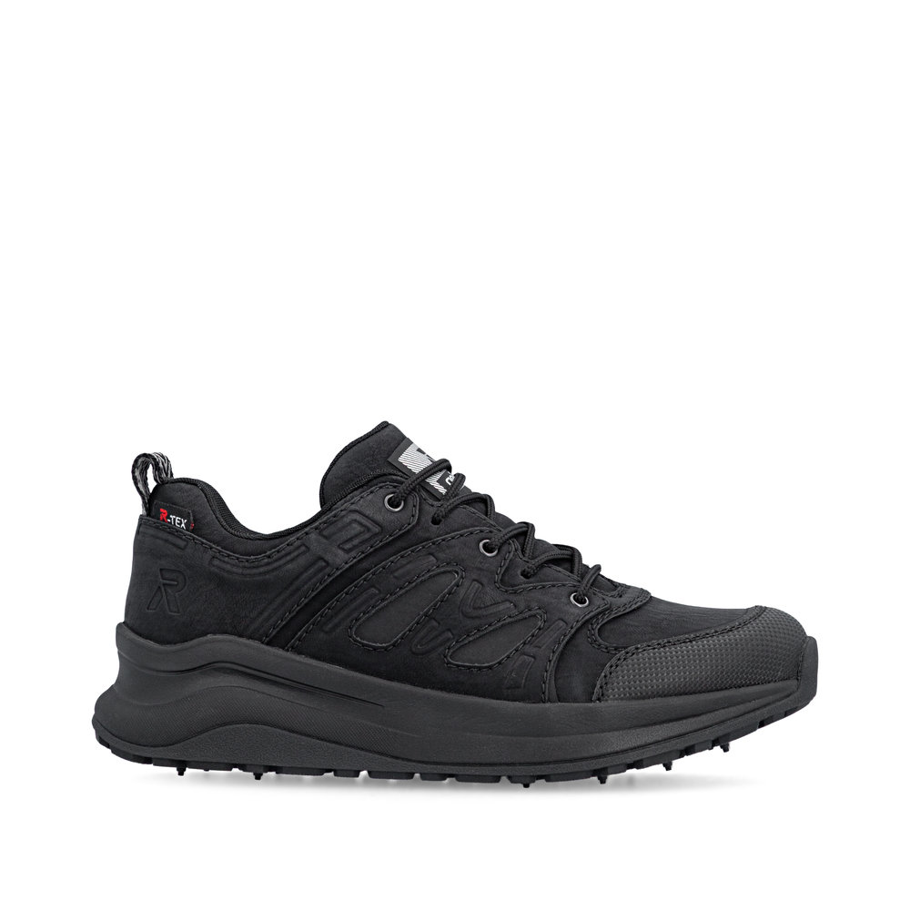 szczegóły RIEKER Z0900-00 czarne damskie sportowe sneakersy z membraną Rieker-TEX