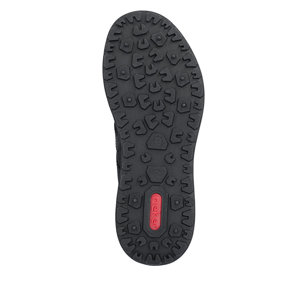 szczegóły RIEKER Z0900-00 czarne damskie sportowe sneakersy z membraną Rieker-TEX