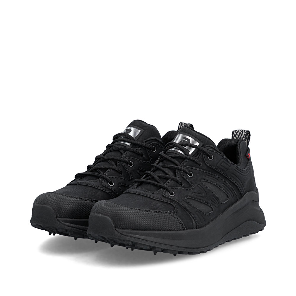szczegóły RIEKER Z0900-00 czarne damskie sportowe sneakersy z membraną Rieker-TEX