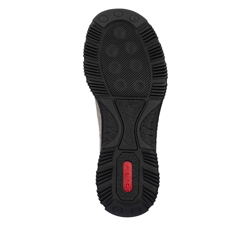 szczegóły RIEKER N3271-90 beżowe damskie wygodne sneakersy z podeszwą Antistress
