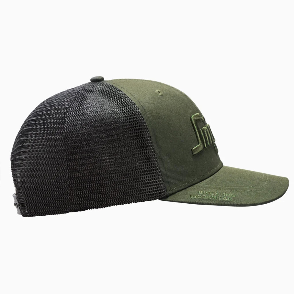 szczegóły SNICKERS Trucker Cap zielona męska czapka z daszkiem