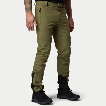 Beyond Nordic Sweden BN012 oliwkowe męskie lekkie spodnie outdoorowe, stretch H2