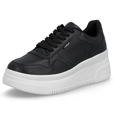 RIEKER M7811-00 czarne damskie nowoczesne sneakersy do miasta