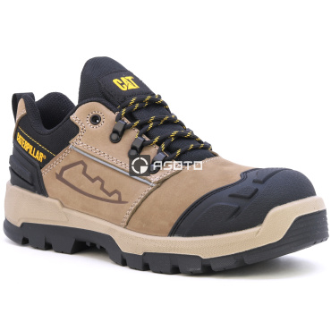 Caterpillar męskie skórzane buty robocze Striver XL Low S3 FO HRO beżowe