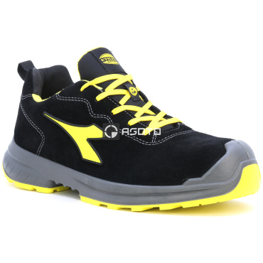 DIADORA Flash Low S3 ESD czarne męskie skórzane i lekkie buty robocze