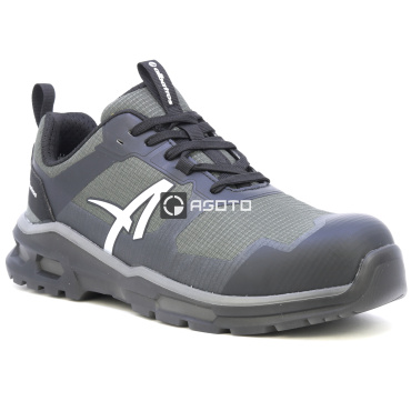 ALBATROS Halo Green Low S3S czarne męskie buty robocze, lekkie i wygodne
