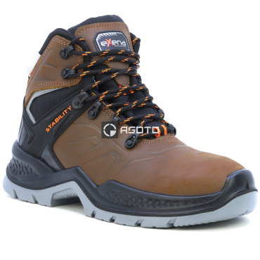 Męskie zimowe buty robocze EXENA Everest Brown S3 3M Thinsulate