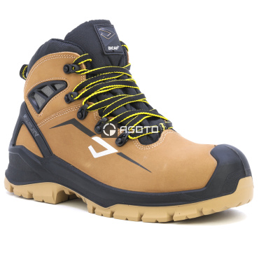 BICAP Leopard Mid S3 beżowe męskie buty robocze z systemem wentylacji Pro Air