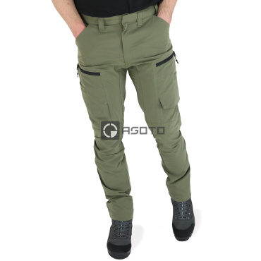 SNICKERS ServiceWork zielone męskie elastyczne wygodne spodnie nie tylko do prac