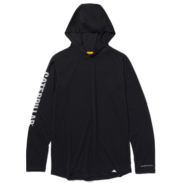 CATERPILLAR Cool czarna męska letnia bluza funkcyjna, ochrona UV 50+