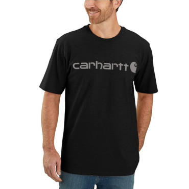 CARHARTT Core czarny męski t shirt bawełniany, luźny nowoczesny krój, kultowa ma