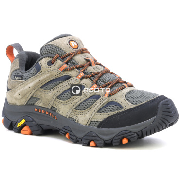 MERRELL MOAB 3 GTX olive męskie skórzane buty outdoorowe z membraną Gore-Tex®