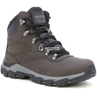 REGATTA Holcombe Classic brązowe męskie buty outdoorowe za kostkę z membraną Iso