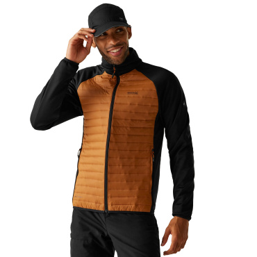 REGATTA Clumber Hybrid brązowa męska kurtka outdoorowa do całorocznego użytkowan