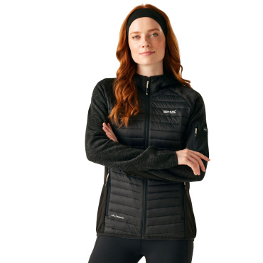 REGATTA Newhill Hybrid czarna damska kurtka outdoorowa, wygodna do całorocznego