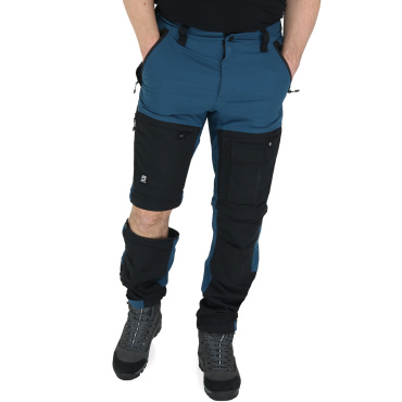 Asoto Vattern Zip-Off męskie niebieskie profesjonalne spodnie outdoorowe DWR, od