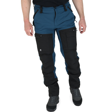 Asoto Fjallvik Stretch niebieskie męskie spodnie outdoorowe, wygodny krój, wenty